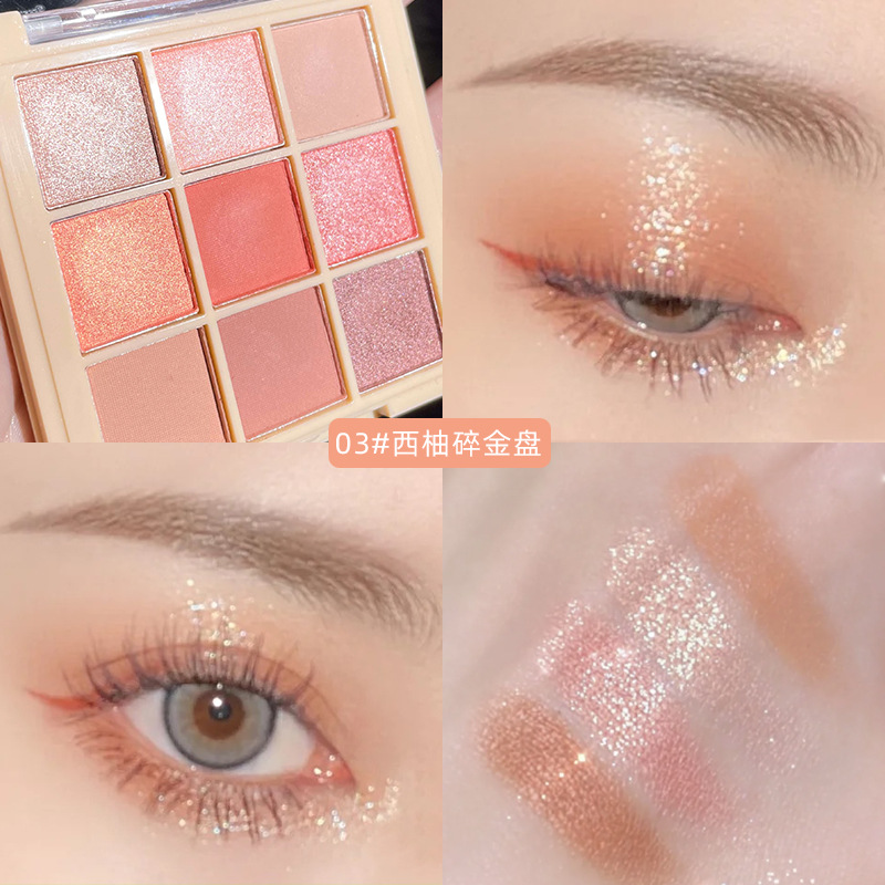 Paleta de Sombras 9 Cores – Beleza Natural com Alta Pigmentação Cores que realçam o teu olhar ✨ - Image 2
