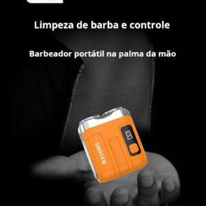 Mini Barbeador Elétrico Portátil